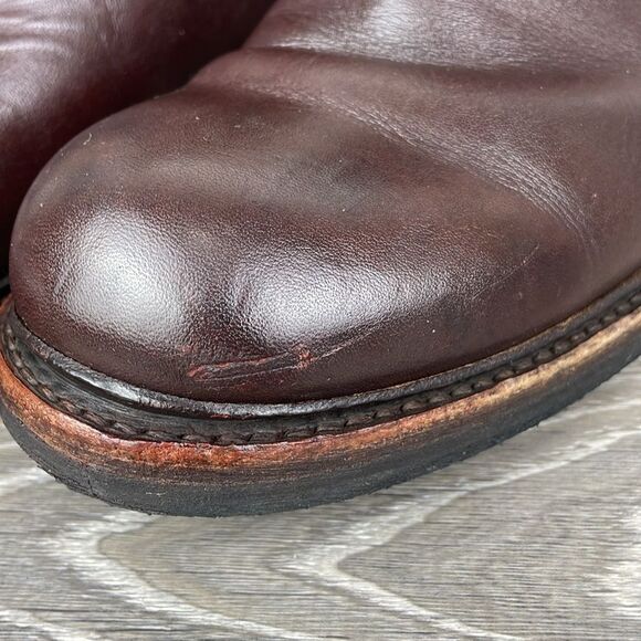 Frye Bowery Chelsea 3487186 Men's Sz 10.5D Dark Brown Leather Pull On Lug Boots - Picture 14 of 16